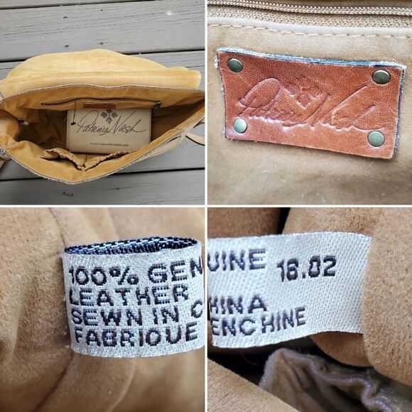 Patricia Nash Tan‎ Leather Rosolini Floral Tooled Buckle Crossbody Saddle Bag - Picture 8 of 9